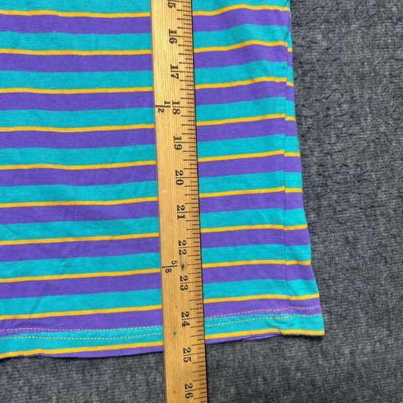 Nickelodeon All That Striped Shirt Small Embroidered Logo Retro Multicolored - Picture 7 of 9